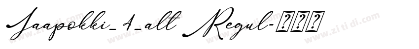 Jaapokki_4_alt Regul字体转换